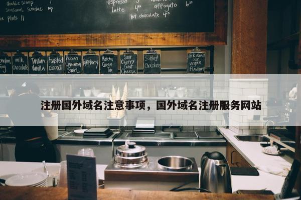 注册国外域名注意事项，国外域名注册服务网站