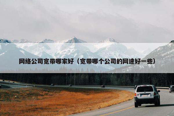网络公司宽带哪家好（宽带哪个公司的网速好一些）