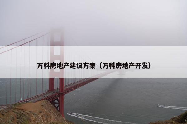 万科房地产建设方案（万科房地产开发）