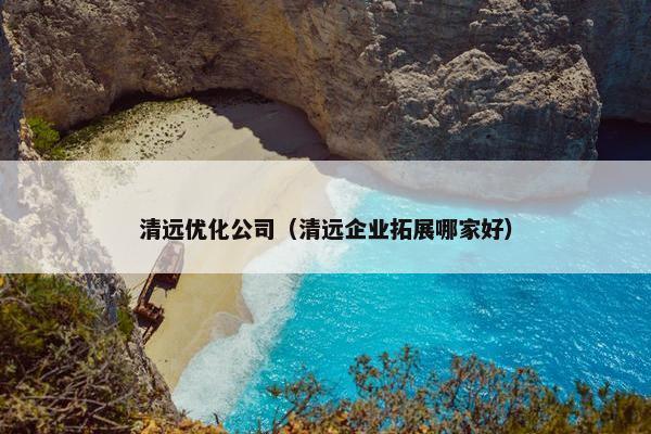 清远优化公司（清远企业拓展哪家好）