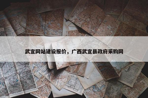 武宣网站建设报价，广西武宣县政府采购网