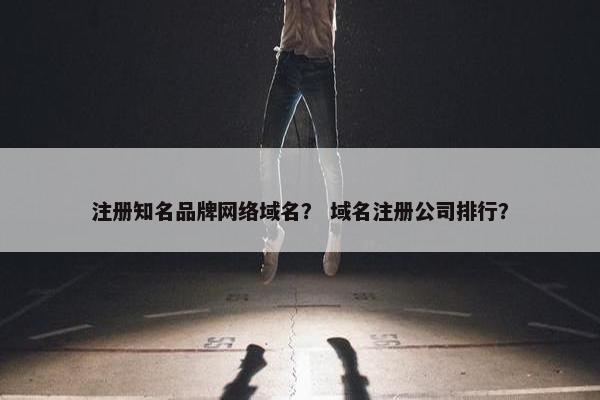 注册知名品牌网络域名？ 域名注册公司排行？