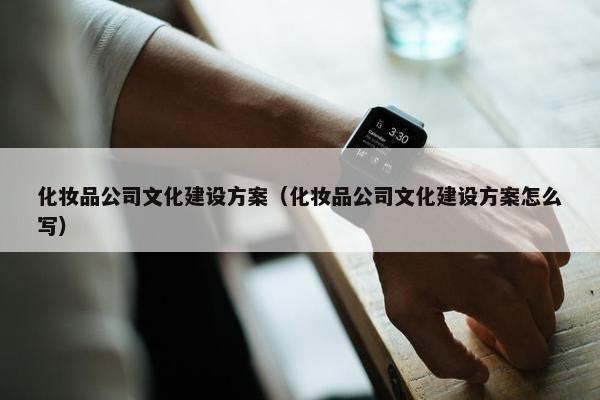 化妆品公司文化建设方案（化妆品公司文化建设方案怎么写）