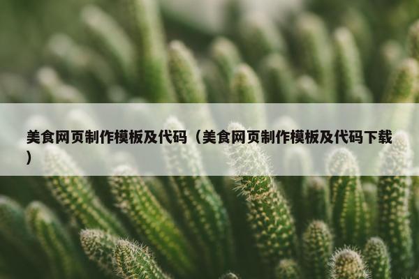 美食网页制作模板及代码（美食网页制作模板及代码下载）